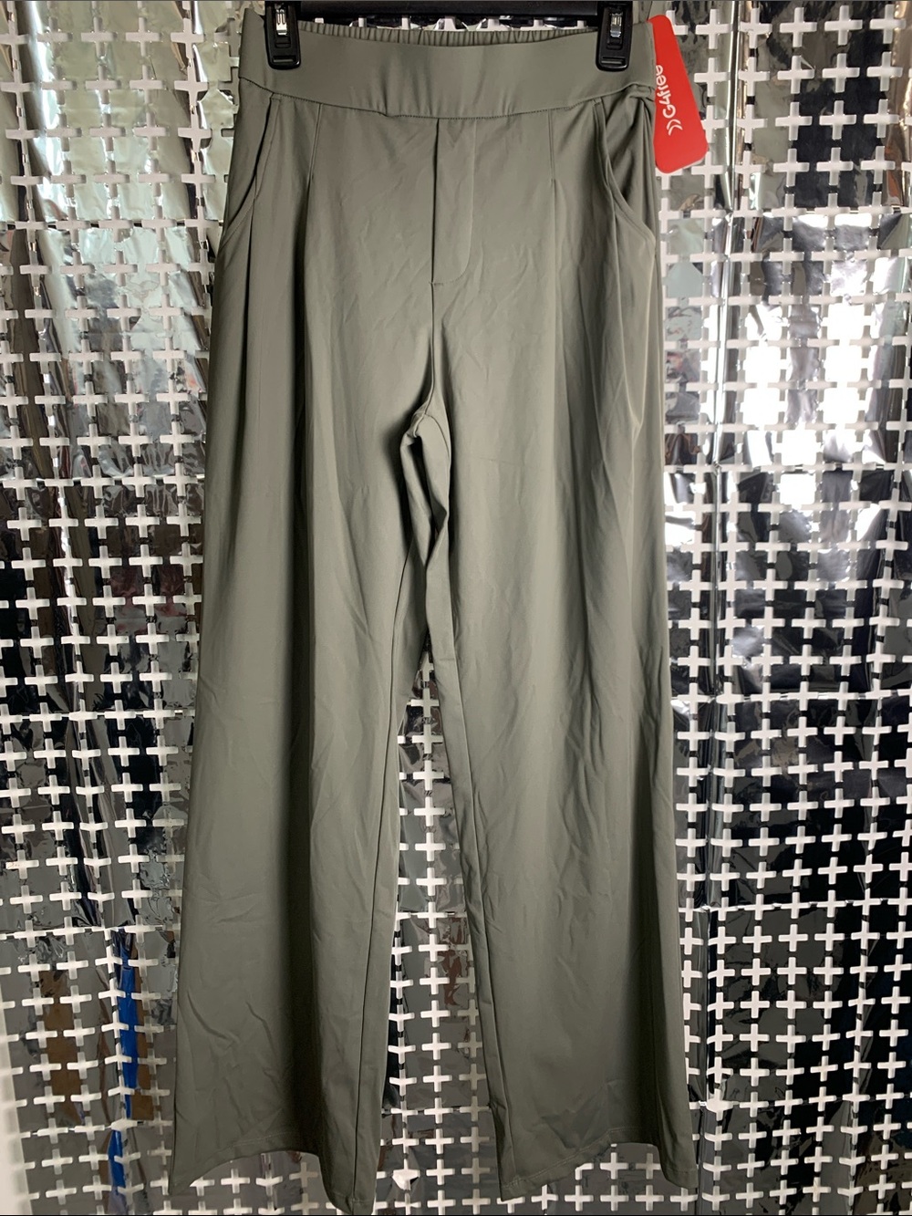 G4Free Olive Green Wide-Leg Women’s Pants